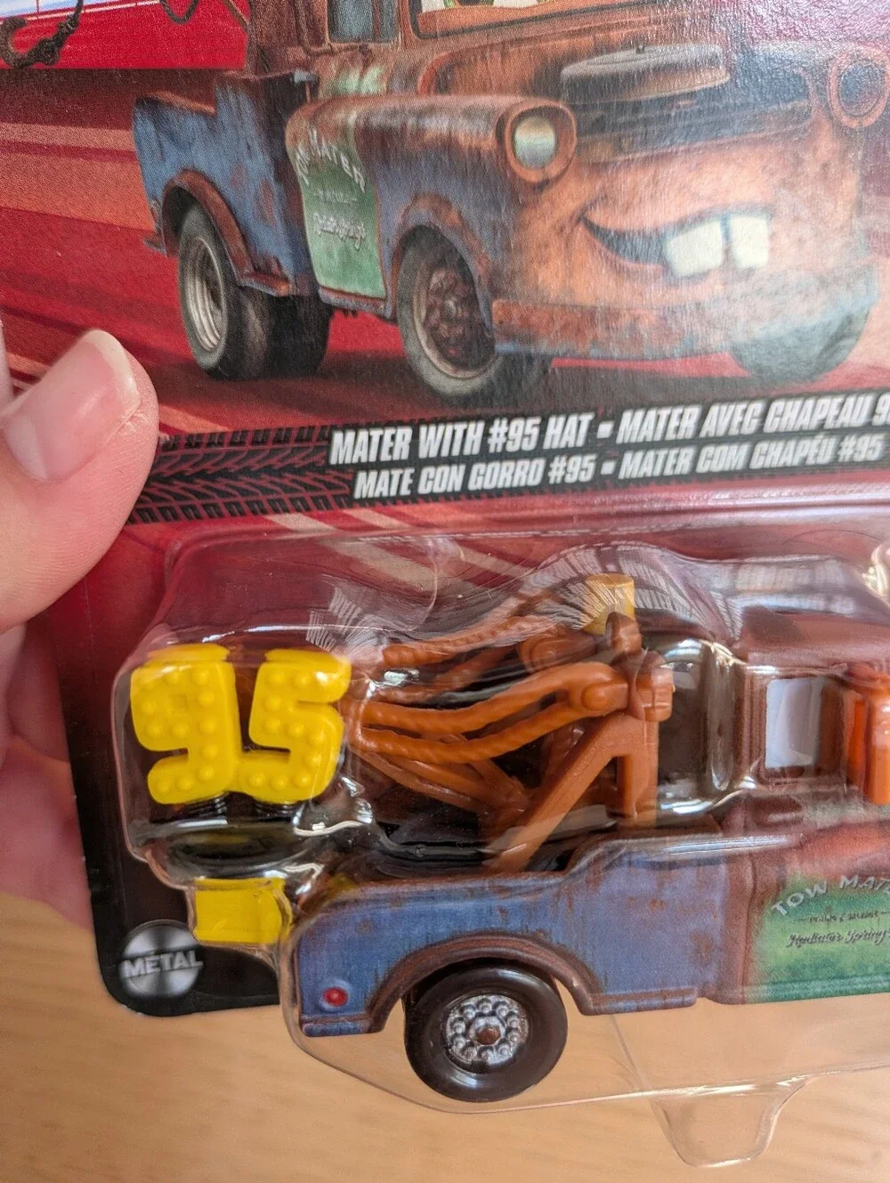 NEW Disney Pixar Cars Mater With #95 Hat Diecast Car